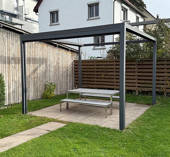 Musterstück QBus mit grauem Tuch