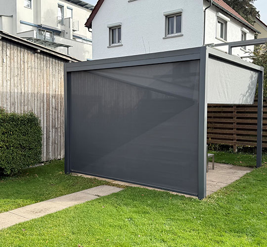 Musterstück QBus mit grauem Tuch