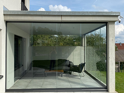 Glaselemente für Wintergarten