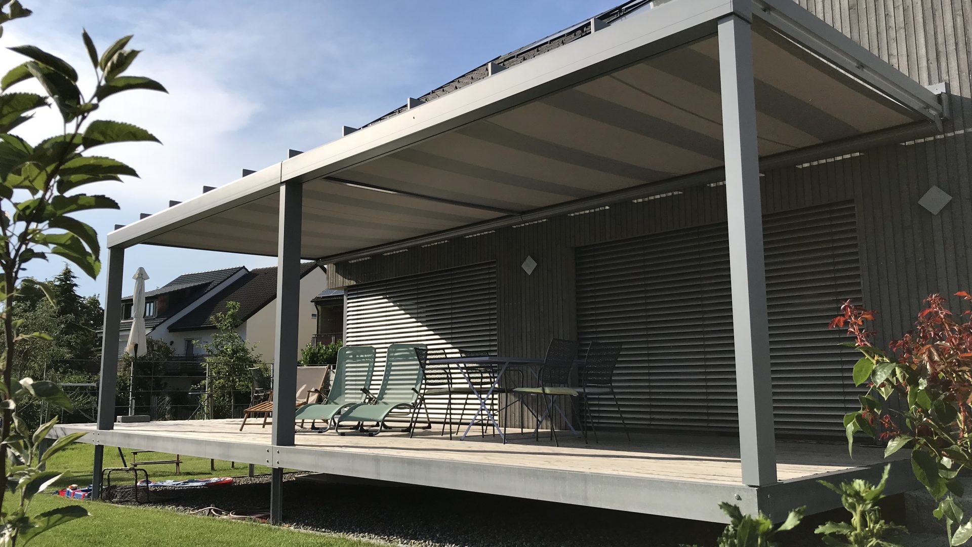 Terrassenüberdachung aus Glas & Alu Ravensburg